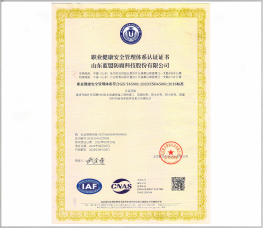 职业健康安全管理体系认证